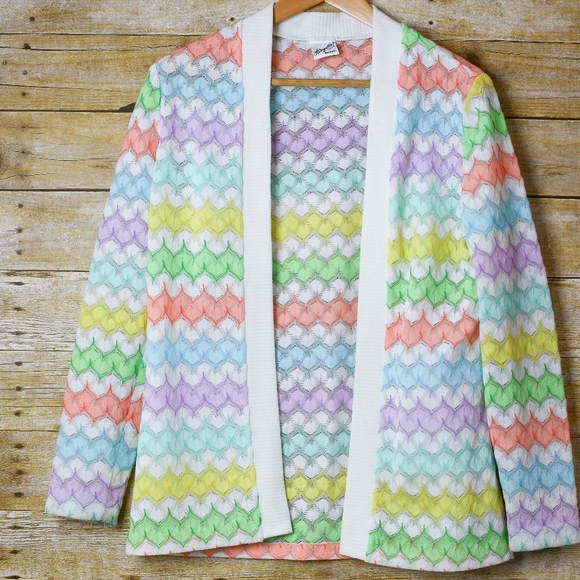 Altogether Sweaters - Altogether Cardigan Open Front Multicolor Vibrant
